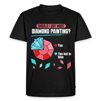 Collection de peinture de diamants Outils de stockage diamant - T-shirt Premium bio Homme - noir - Devant - Nico (187cm)