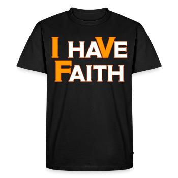 I Have Faith IVF Month Infertility Awareness Month - Men's Premium Organic T-Shirt - black - Front - Nico (187cm)