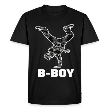 Breakdance B-Boy Danse de rue Hip Hop - T-shirt Premium bio Homme - noir - Devant - Nico (187cm)