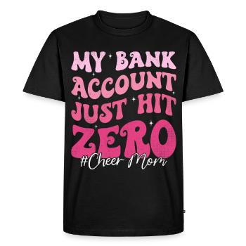 Mon compte bancaire n’a pas eu de bonheur Maman drôle Maman - T-shirt Premium bio Homme - noir - Devant - Nico (187cm)