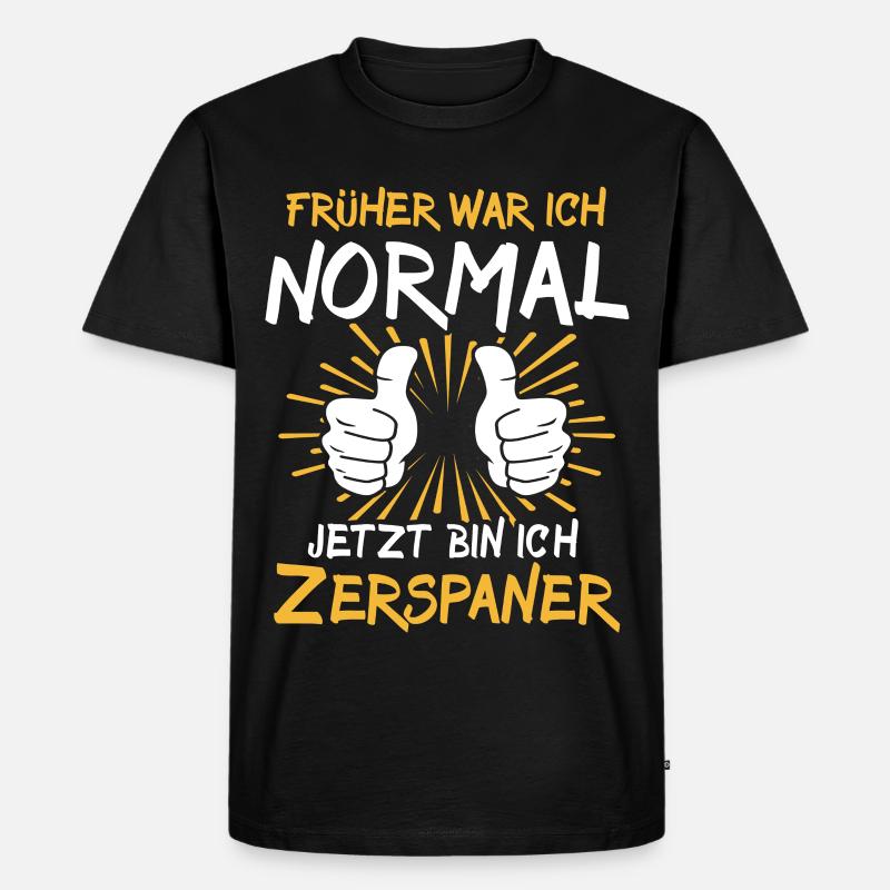 Zerspaner Spruch - Männer Premium Bio T-Shirt - Schwarz