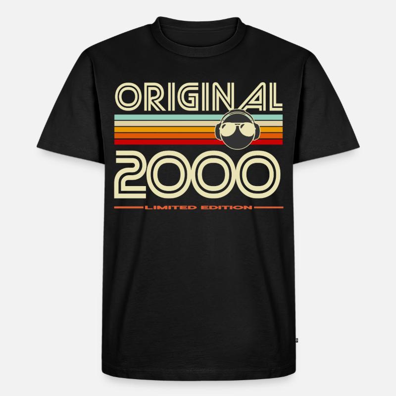 Originale Retro-Edition von 2000 - Männer Premium Bio T-Shirt - Schwarz