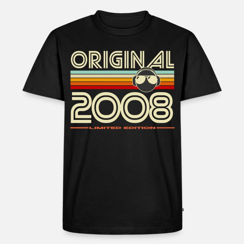 Originale Retro-Edition von 2008 - Männer Premium Bio T-Shirt - Schwarz