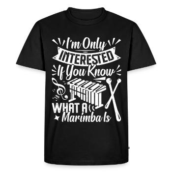  Marimba Player Percussion Instrument Musician - Men's Premium Organic T-Shirt - black - Front - Nico (187cm)