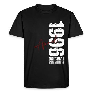 Cadeau du 30e anniversaire Mari Original avril 1996 - T-shirt Premium bio Homme - noir - Devant - Nico (187cm)