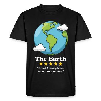 La Terre - T-shirt Premium bio Homme - noir - Devant - Nico (187cm)
