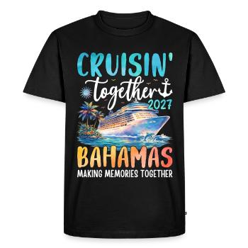 Cruisin Together Bahamas 2027 - T-shirt Premium bio Homme - noir - Devant - Nico (187cm)