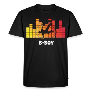 B-Boy Breakdance Streetstyle Hip Hop DJ Dance - T-shirt Premium bio Homme - noir - Devant - Nico (187cm)