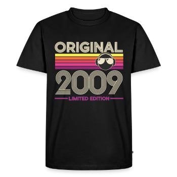 Original 2009 Edition - Men's Premium Organic T-Shirt - black - Front - Nico (187cm)
