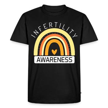 Infertility Awareness Month IVF Month Orange - Men's Premium Organic T-Shirt - black - Front - Nico (187cm)