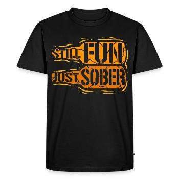 Abstinent antialcoolique toujours amusant juste sobre - T-shirt Premium bio Homme - noir - Devant - Nico (187cm)
