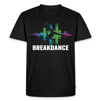 Breakdance Streetstyle Hip Hop DJ Dance - T-shirt Premium bio Homme - noir - Devant - Nico (187cm)