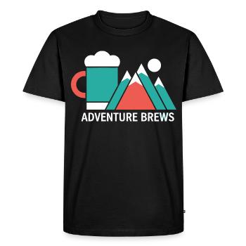 Adventure Brasse la bière de randonnée - T-shirt Premium bio Homme - noir - Devant - Nico (187cm)