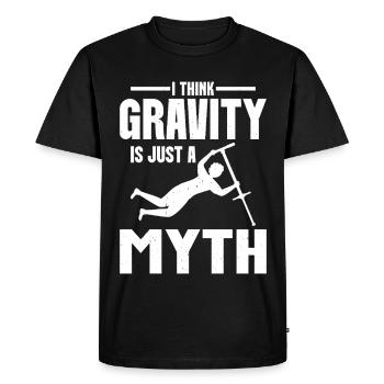 Pogo Stick Jumper La gravité est un mythe Pogo Stick - T-shirt Premium bio Homme - noir - Devant - Nico (187cm)