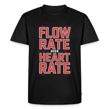 Débit d’ingénieur incendie sur le service d’incendie de Heart - T-shirt Premium bio Homme - noir - Devant - Nico (187cm)