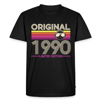 Original 1990 Édition Limitée - T-shirt Premium bio Homme - noir - Devant - Nico (187cm)