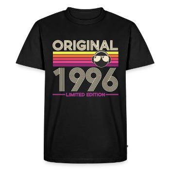 Original 1996 Limited Edition - Men's Premium Organic T-Shirt - black - Front - Nico (187cm)
