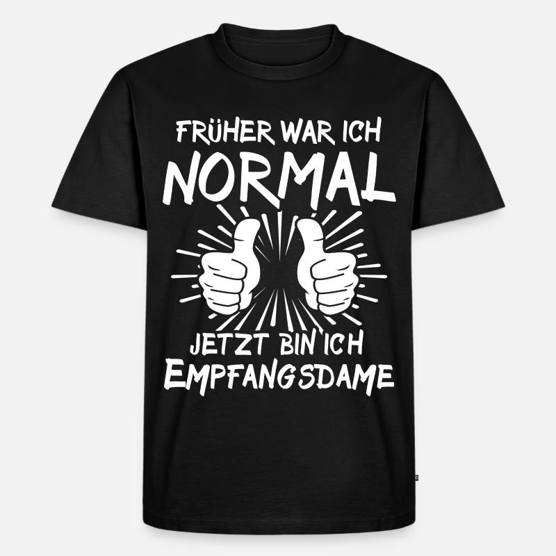 Beste Empfangsdame - Männer Premium Bio T-Shirt - Schwarz