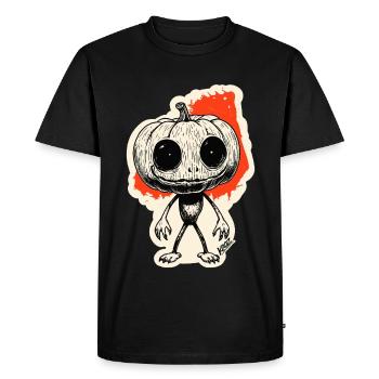 Pumpkin Night Creeper - Men's Premium Organic T-Shirt - black - Front - Nico (187cm)