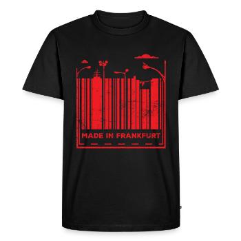 Made in Frankfurt - Men's Premium Organic T-Shirt - black - Front - Nico (187cm)