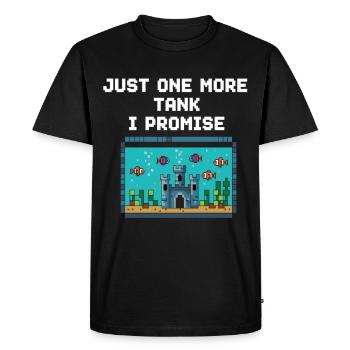 Diction du joueur d’aquarium - T-shirt Premium bio Homme - noir - Devant - Nico (187cm)