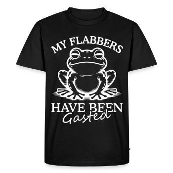Mes flabbers ont été envahis Humour de grenouille drôle - T-shirt Premium bio Homme - noir - Devant - Nico (187cm)