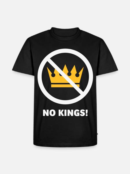 Pas de rois ! (Projet de protestation / NEG 2C) - T-shirt Premium bio Homme - noir