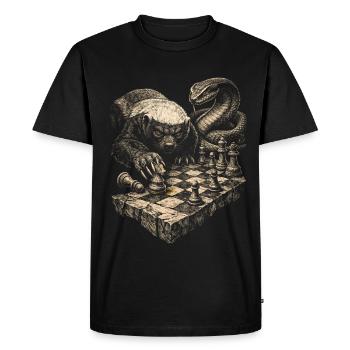 Billard à 8-Balls, billard et bière, c’est pour ça que je suis là - T-shirt Premium bio Homme - noir - Devant - Nico (187cm)