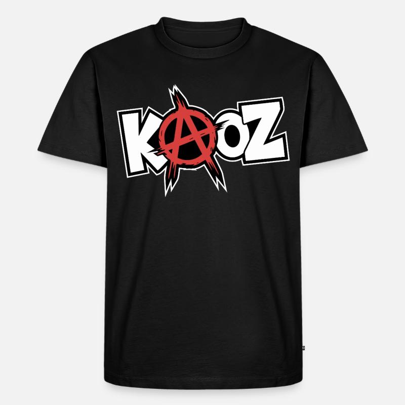 Kool KAOZ Anarchy Graffiti - Men's Premium Organic T-Shirt - black