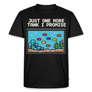 Diction du joueur d’aquarium - T-shirt Premium bio Homme - noir - Devant - Nico (187cm)