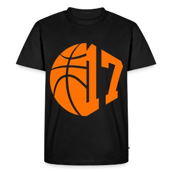 NUMBER 17 BASKETBALL 17TH BIRTHDAY - Men's Premium Organic T-Shirt - black - Front - Nico (187cm)