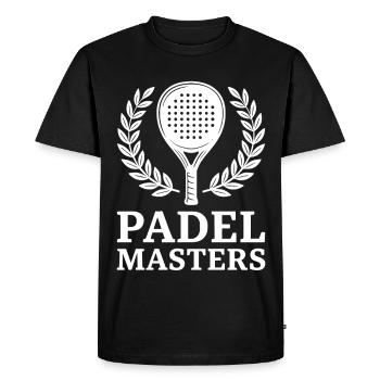 Look du Padel Masters dans le sport professionnel - T-shirt Premium bio Homme - noir - Devant - Nico (187cm)