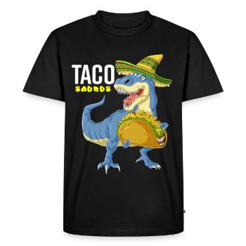 Chemise Tacosaurus Cinco De Mayo - T-shirt Premium bio Homme - noir - Devant - Nico (187cm)