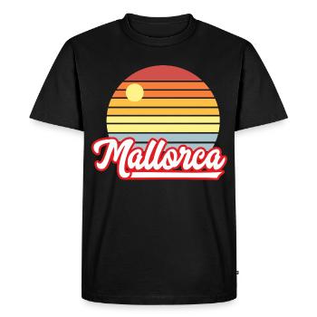 Mallorca, Holidays - Men's Premium Organic T-Shirt - black - Front - Nico (187cm)