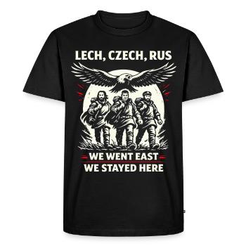 Lech Czech Rus Slavic Origins Legend - Men's Premium Organic T-Shirt - black - Front - Nico (187cm)
