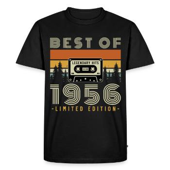 1956 Vintage Rétro Cadeau D'anniversaire - T-shirt Premium bio Homme - noir - Devant - Nico (187cm)