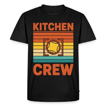 Pickleball Funny Kitchen Crew Player Love - Men's Premium Organic T-Shirt - black - Front - Nico (187cm)