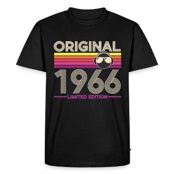 Original 1966 Limited Edition Retro - Men's Premium Organic T-Shirt - black - Front - Nico (187cm)