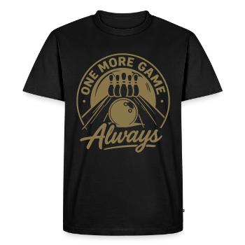 Un jeu de plus : toujours un sport de quilles - T-shirt Premium bio Homme - noir - Devant - Nico (187cm)