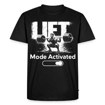 Mode Levée Chemise activée Entraînement de fitness Salle de sport - T-shirt Premium bio Homme - noir - Devant - Nico (187cm)