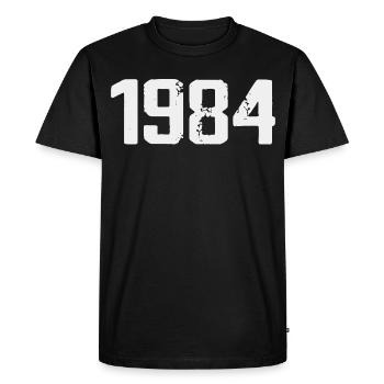 Légendaire depuis 1984 Vintage 1984 Retro 1984 - T-shirt Premium bio Homme - noir - Devant - Nico (187cm)