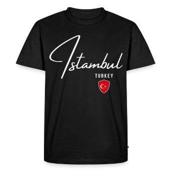 Istanbul Turquie, design élégant Istanbul - T-shirt Premium bio Homme - noir - Devant - Nico (187cm)