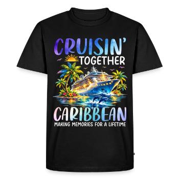 Cruisin Ensemble dans les Caraïbes - T-shirt Premium bio Homme - noir - Devant - Nico (187cm)