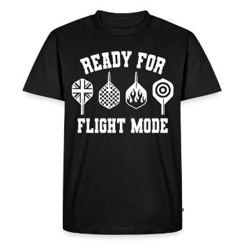 Prêt pour le mode vol Dart Flights Pro Sport - T-shirt Premium bio Homme - noir - Devant - Nico (187cm)