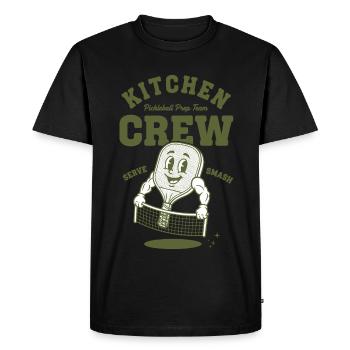 Pickleball Kitchen Crew Funny Player Love - Men's Premium Organic T-Shirt - black - Front - Nico (187cm)