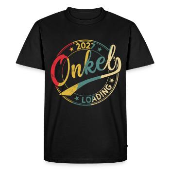 Oncle 2027 Chargement Oncle Espérant Oncle 2027 - T-shirt Premium bio Homme - noir - Devant - Nico (187cm)