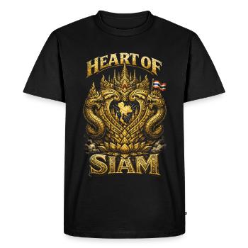 Cœur de la fierté thaïlandaise du Siam - T-shirt Premium bio Homme - noir - Devant - Nico (187cm)