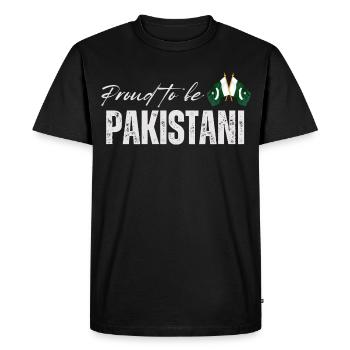 Fier Pakistanais, j’aime le Pakistan - T-shirt Premium bio Homme - noir - Devant - Nico (187cm)