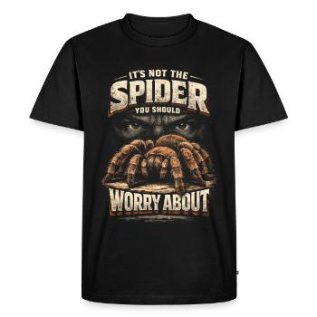 Tarentula : pas l’araignée dont tu devrais t’inquiéter - T-shirt Premium bio Homme - noir - Devant - Nico (187cm)