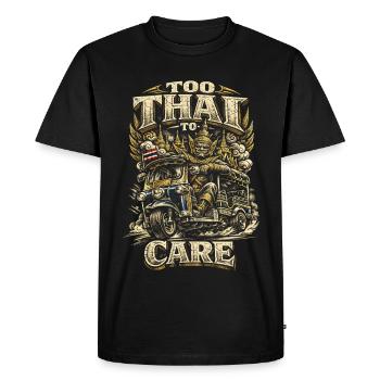 La fierté thaïlandaise thaïlandaise est trop thaïlandaise pour s’en soucier - T-shirt Premium bio Homme - noir - Devant - Nico (187cm)